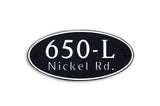 Address Plaque Only (650 Model - Medium/Large)