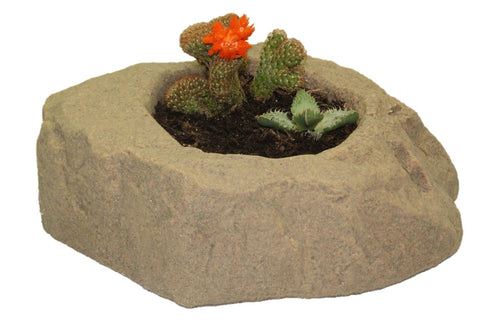 Dekorra Mock Rock Planter & Pet Food Dish - Model 130